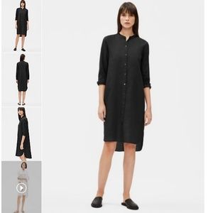 NWT Eileen Fisher organic linen shirt dress XS